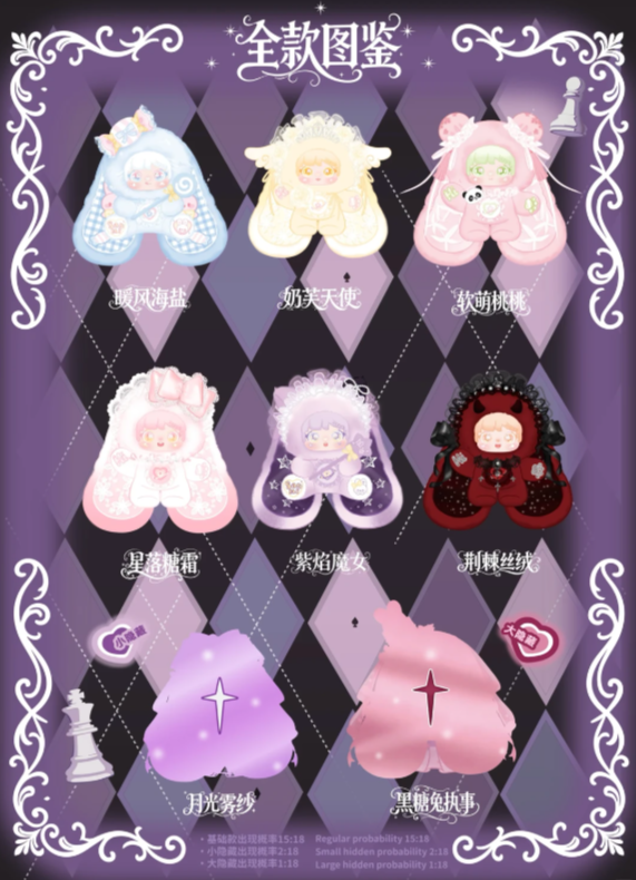 Sanmi 800% V2 Sweet Rabbit Contract Series Plush Blind Box